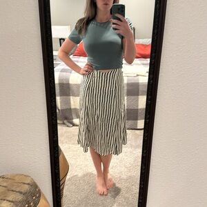 Striped High Waisted Skirt